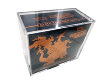 Load image into Gallery viewer, Acrylic Elite Trainer Box Display Case Box, Framing/Display Quality Grade, Magnetic Lid
